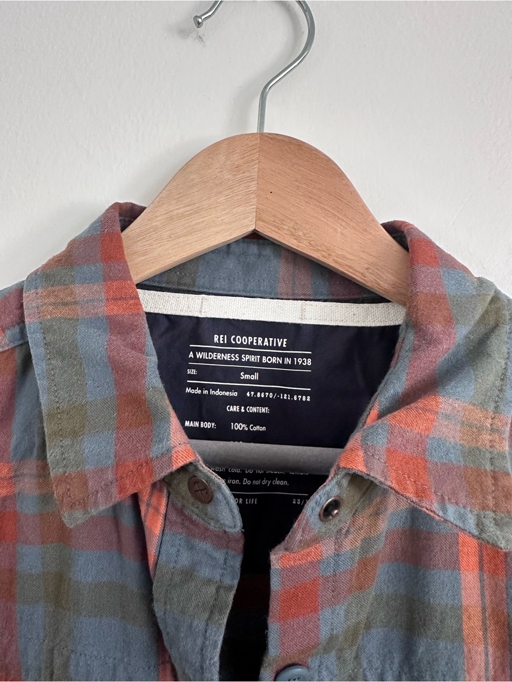 REI CO-OP Plaid Button-Up Shirt - Rust & Sage